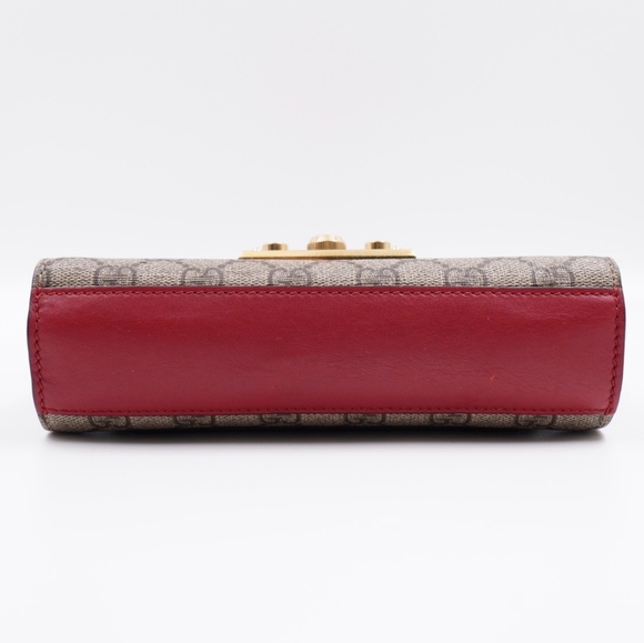 BX35 💕 GUCCI Padlock Shoulder Bag GG Coated Canvas and Leather - Picture 10 of 15
